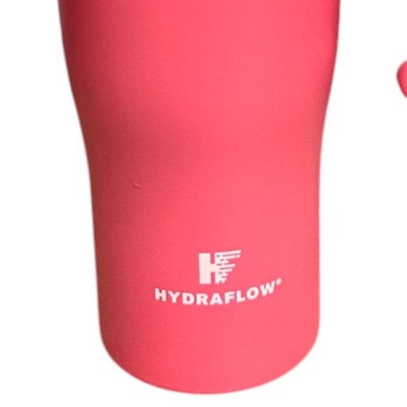 Hydraflow Pink Hot/Cold Beverage Cup With Straw - Picture 2 of 9